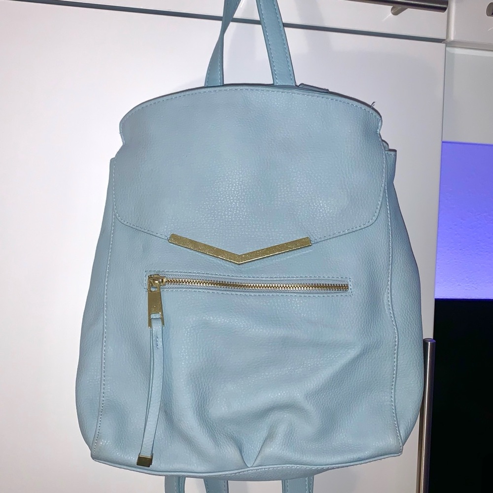 Baby Blue and Gold accessory backpack